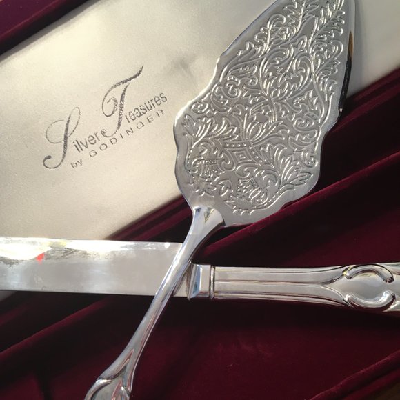 Godinger Other - Silver Treasures Knife and Server by Godinger